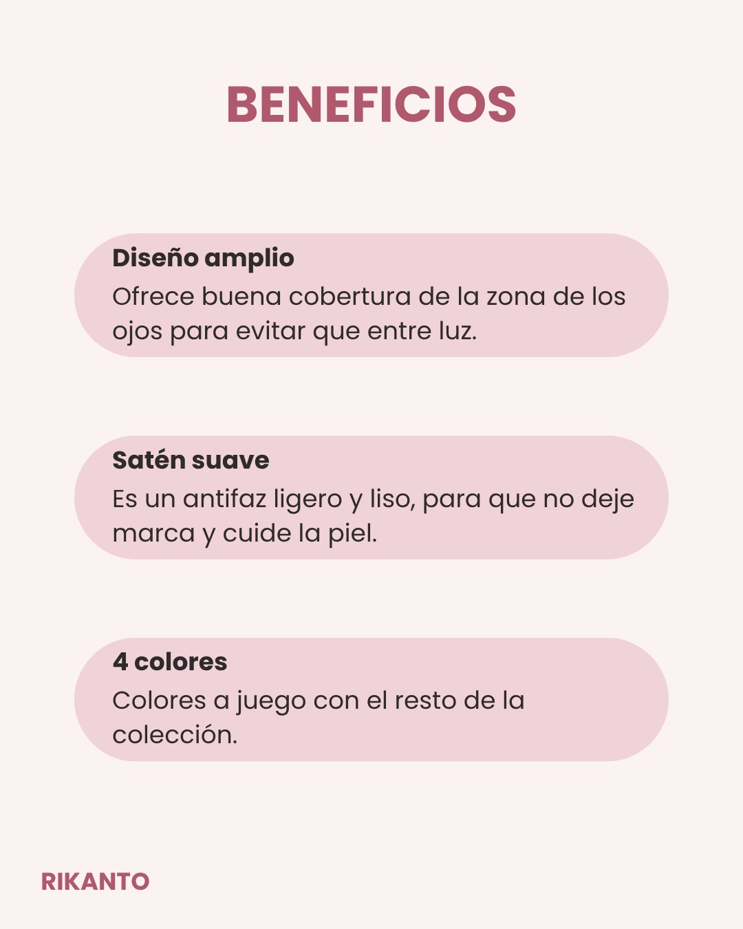 Ventajas del antifaz de satén Beauty Sleep