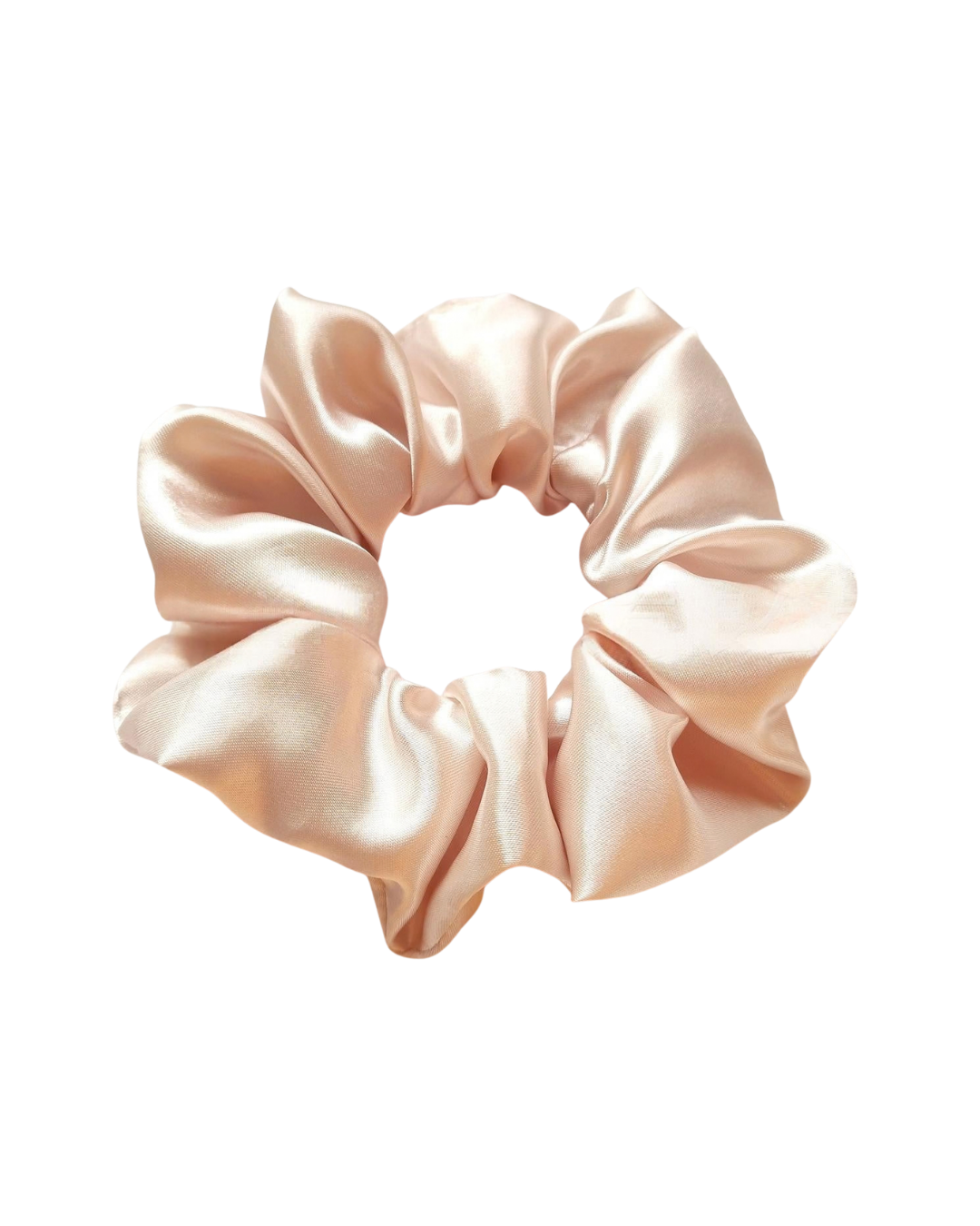 Scrunchie de satén Beauty Sleep en color champagne